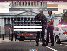 Tablet Screenshot of dcpoliceunion.com